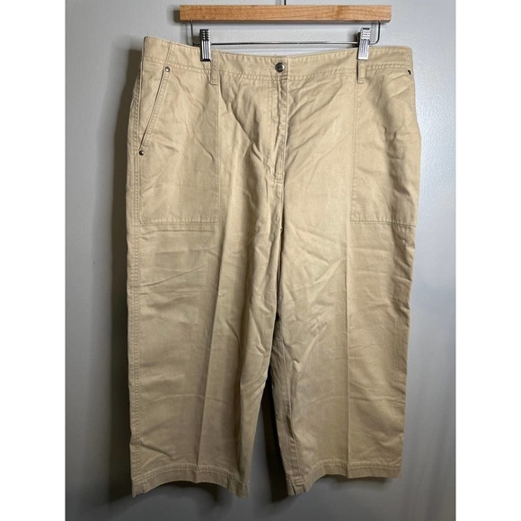 Ralph Lauren Beige/Tan Casual Cropped pants - size 16 - Picture 1 of 5